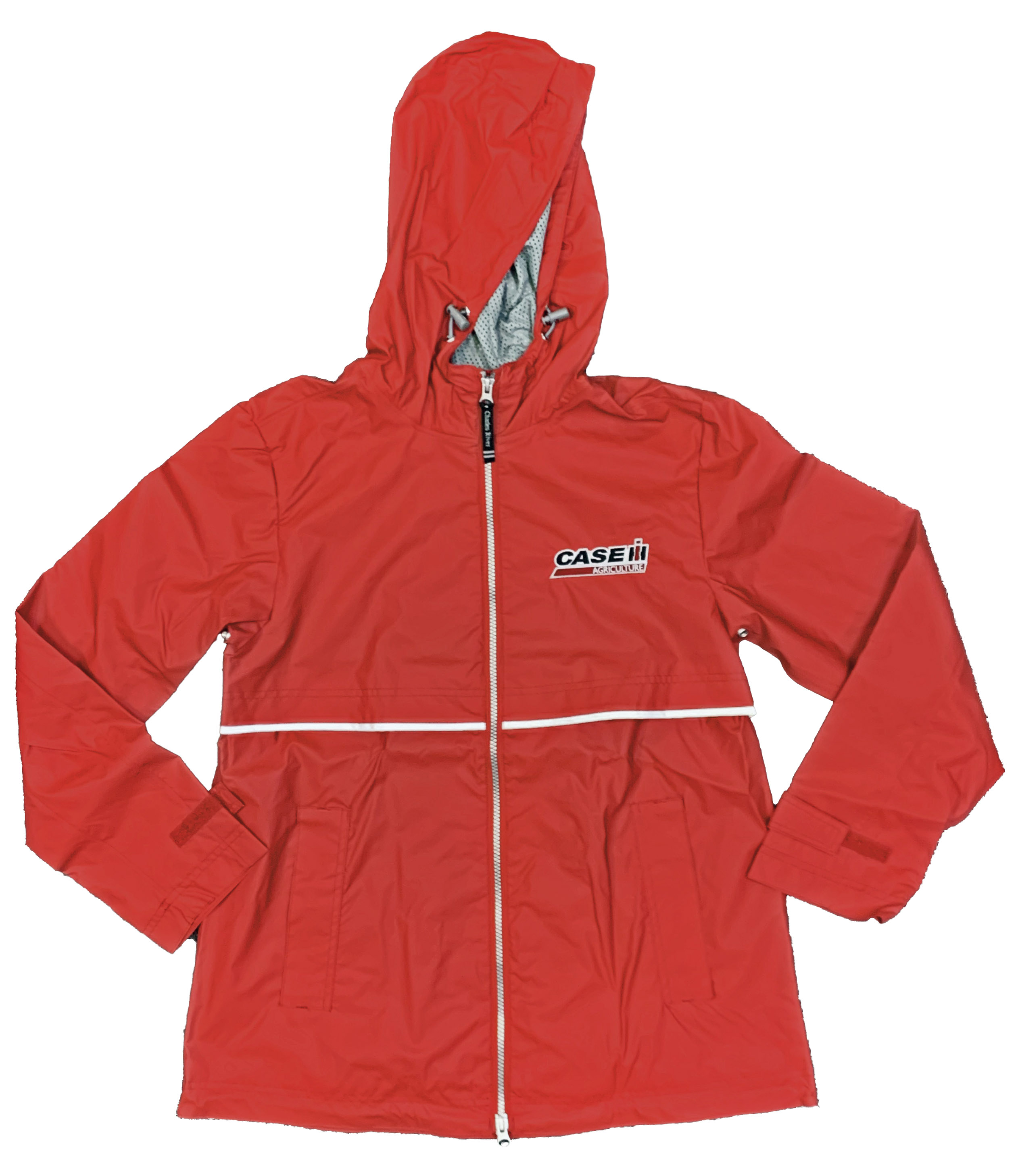 Jacket-Red Rain Coat-CaseIH Logo-Ladies 150019 » Case IH Licensed Products