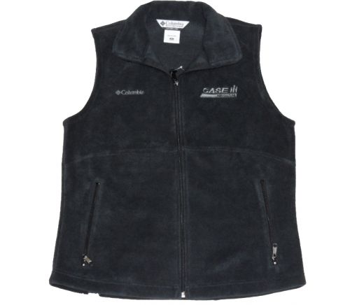 Ladies Columbia Vest Charcoal Grey with Black Traditional Case IH logo ...